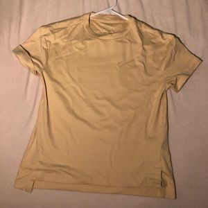 Pale yellow T-shirt